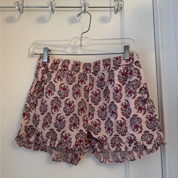 Women’s Patterned Ruffled J Crew Shorts - Picture 1 of 3